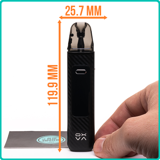 Dimensions du Pod Xlim Pro 3 Oxva
